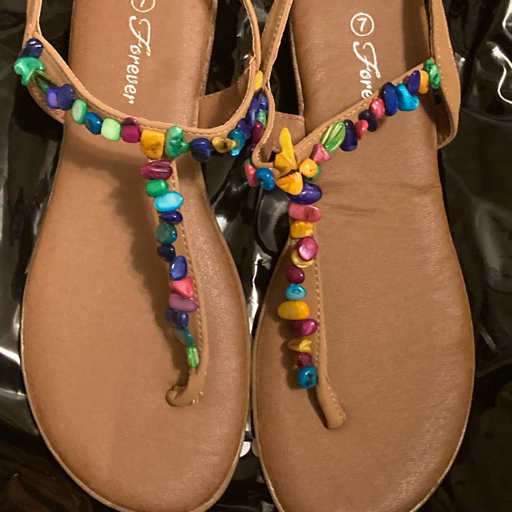 Beautiful beaded sandals